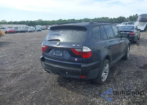 2008 BMW X3 3.0Si from USA, damaged, VIN WBXPC93478WJ17904